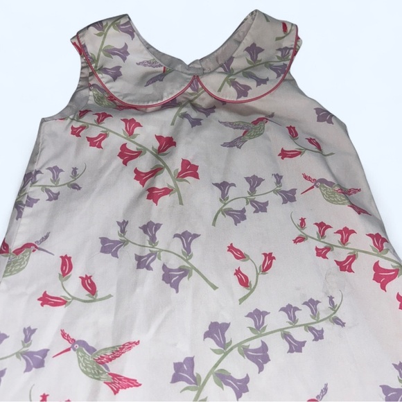 The Beaufort Bonnet Company Cream Dress with Pink and Purple Floral Design - Picture 3 of 5